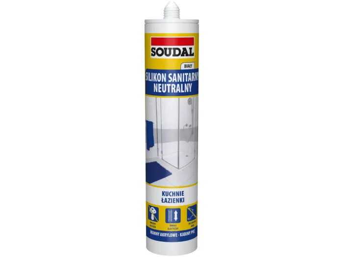 Silikon sanitarny neutralny Biały 280ml