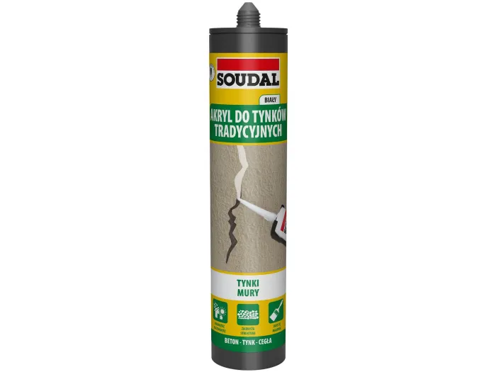 Akryl do tynków tradycyjnych Biały 280ml