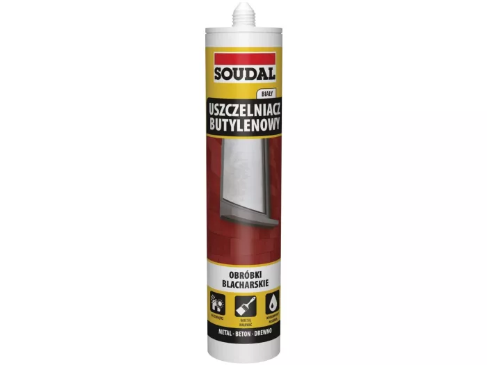 Plastyczny uszczelniacz butylenowy Biały 280ml