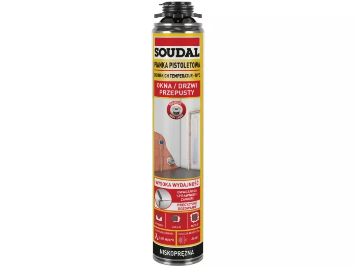 Pistoletowa pianka montażowa do niskich temperatur 750ml