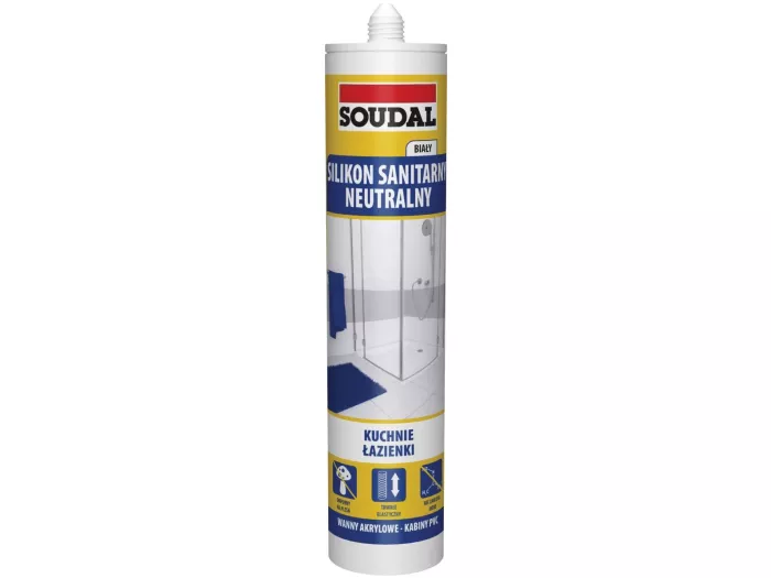 Silikon sanitarny neutralny Biały 280ml